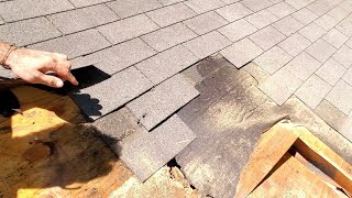 Roof repairs replacing rotten plywood [upl. by Paviour]