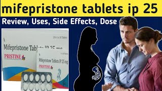 Mifepristone tablets ip 25 mg  Review pristine tablets ip 25 mg  Uses Side Effects Dose Warning [upl. by Berti]