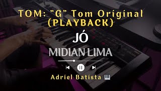 Jó Midian Lima Playback Legendado Piano G TOM ORIGINAL [upl. by Murrell]