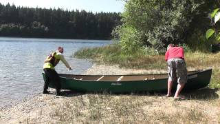 Two Person Canoe Carry  How to Tandem Carry a Canoe [upl. by Goldston663]