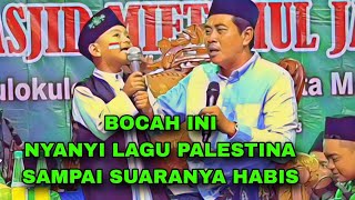 Abah Anza TerbaruSemangat Penceramah Kecil Melantunkan lagu Palestina [upl. by Anerev]