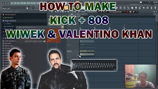 HOW TO MAKE KICK  808 WIWEK amp VALENTINO KHAN TUTORIAL FREE DOWNLOAD [upl. by Eilliw755]