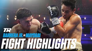 Art Barrera Jr Flashes Punching Power vs Mayoral  Fight Highlights [upl. by Adnaluy]