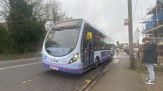 Hill Climb First Hadleigh Wright Streetlite DF Short Wheelbase 47522 SN64CMX on service 21 [upl. by Ebbie]