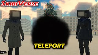 Cómo desbloquear el teleport de TV MAN Y TV WOMAN  SkibiVerse Roblox [upl. by Cuttie]