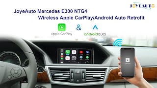 JoyeAuto Mercedes C E GLK W204 W212 20072011 NTG4 Wireless Apple CarPlay AirPlay Retrofit [upl. by Lledra]