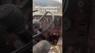 8V71 2 stroke Detroit V8 diesel truck dumptruck 2stroke shift manual westernstar [upl. by Tolland661]