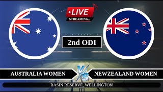 🔴Live AUSW vs NZW 2nd ODI Live  AUSW Vs NZW ODI Series Live  Australia vs New Zealand Women Live [upl. by Sorcim]