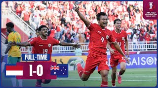 Full Match  AFC U23 Asian Cup Qatar 2024™  Group A  Indonesia vs Australia [upl. by Seraphina969]