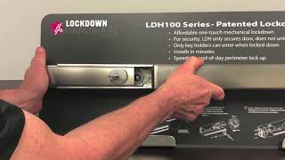 Lockdown Hardware™ LDH100 Installation  For the PHI Precision Apex 2000 Series Exit Device [upl. by Filide650]