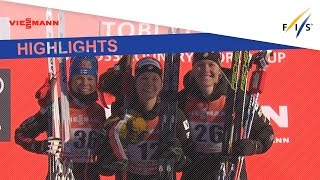 Highlights Jessica Diggins makes back to back in Toblach FIS Cross Country [upl. by Annav]