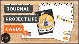 Aprende a Diseñar Tarjetas estilo Project Life  Cómo hacer Journal Cards  Tutorial Scrapbooking [upl. by Annaliese622]