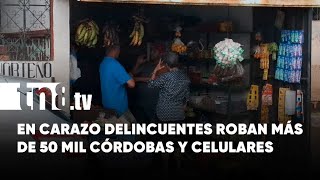 Roban más de 50 mil córdobas en establecimiento en Carazo [upl. by Aniretake]