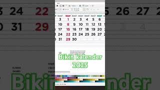 Cetak Cuan  Bikin Kalender Buat Tahun 2025 Design by Mazew Bz backstream chaosbledex Coreldrw24 [upl. by Eudocia]