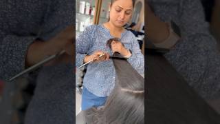 Misbah addy signature cut long layer hair cut  trending style [upl. by Eikcuhc]