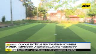 Canchas sintéticas reabrirán el 16 de noviembre [upl. by Lacefield]