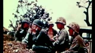 The 6th Marine Division on Okinawa  1945 Authentic Colour Film [upl. by Rhody459]