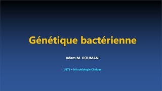 Microbio  Génétique bactérienne [upl. by Euell515]