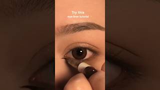 Eyeliner tutorial 🥰 eyemakeup eyelinertoturial makeup shorts youtubeshorts feed viralshort [upl. by Atnuahs]