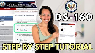 HOW TO FILL OUT Form DS160 Correctly  StepbyStep Guide 2024  K1 USA Visa Application [upl. by Gerstein665]