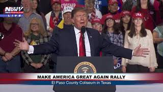 2020 OROURKE amp MEDIA President Trump Mentions All During El Paso MAGA Rally FNN [upl. by Marys890]