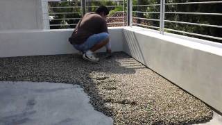 pebbletec floor system installation by STONE DESIGNS [upl. by Cai]