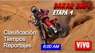 Acción intensa en el Dakar 2024  Etapa 4 transmitida en vivo [upl. by Beatriz]