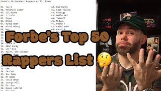 Forbe’s 50 Greatest Rappers List…How Bad Is It [upl. by Addis]