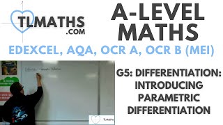 ALevel Maths G507 Differentiation Introducing Parametric Differentiation [upl. by Eidroj]