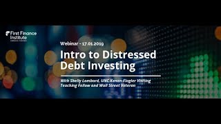 Webinar Intro To Distressed Debt Investing [upl. by Knobloch]