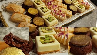 بلاطو فينونسيي بريستيج 4 شكيلات من خليط واحد رائعة شكلا و مذاقا 👌 Financiers aux amandes prestige [upl. by Meeker634]