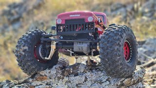 Traxxas TRX4 LCG Custom chassis Pure crawl crawler [upl. by Eerahc]