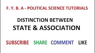 Distinction Between State amp Association [upl. by Aloysia]