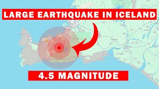 Earthquake Hits Iceland amp Felt in Reykjavik as Magma Pressure Builds near the Blue Lagoon [upl. by Neleh964]