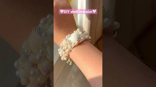 DIY shell bracelet🤍 [upl. by Nraa]