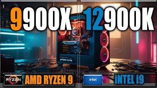 9900X vs 12900K Benchmarks  Gaming Benchmarks  Applications Tests [upl. by Eirameinna]