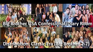 Big Brother USA ConfessionalDiary Room Distribution Classic Era Big Brother 27 [upl. by Harrington]