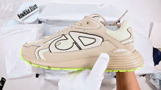 Dior B30 Sneaker Beige Mesh and Technical Fabric [upl. by Ralf698]