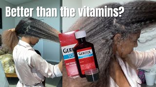 Liquid Geritol for hair growth Better than the vitamin Rapid Results Fast Hair Growth [upl. by Efal906]