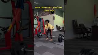 Extrovert vs introvert celebration 💀 fitness motivation fit youtube fitmotivation ytshorts [upl. by Archibald]