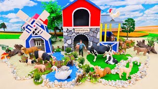 Top Creative DIY Farm Diorama with Barnyard and Windmill  Farm for Animals  Mini Cattle Farm [upl. by Backer]