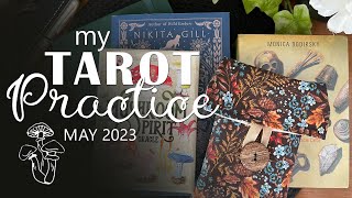 My Tarot Practice in May  Deck Reviews 2023 [upl. by Ttegdirb284]