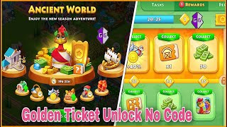 Township Ancient World Golden Ticket Free Unlock All Skin No Code 🔥2024 [upl. by Amaras738]