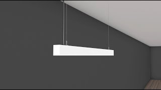 Xline G2 Linear Light Install Suspended Surface and Wall mounted installation [upl. by Amlus]