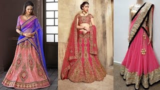 5 Gorgeous Ways To Wear A Lehenga Saree To Look SlimHow To Wear Lehenga Dupatta In Different Styles [upl. by Busiek]