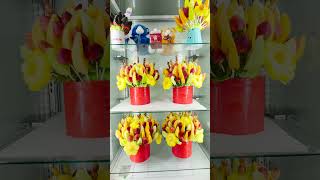 edible bouquet boxes fruitart healthytreats fruitdecoration dohaqatar [upl. by Attenaj]