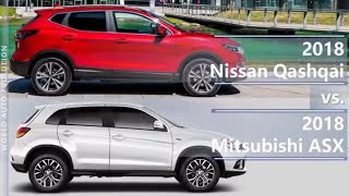 2018 Nissan Qashqai vs 2018 Mitsubishi ASX  Outlander Sport technical comparison [upl. by Marinelli219]