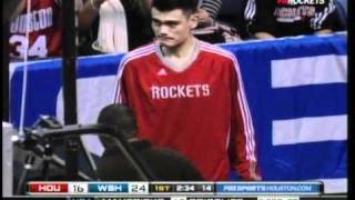 Yao Ming Injured  quotTendon Strainquot vs Wizards 11102010 [upl. by Alexandre]