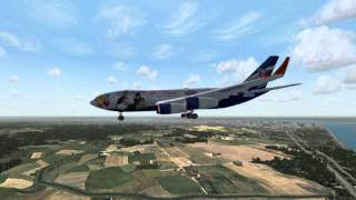 Landing in Archangelsk Airport Talagi HD 1920x1080 Vladimir LOBANOV [upl. by Kellyn]