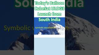 Todays Balloon CubeSat ULOG3 Launch from South India [upl. by Kilk]